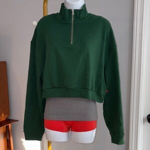 Levi's Green Women's Cropped Sweatshirt